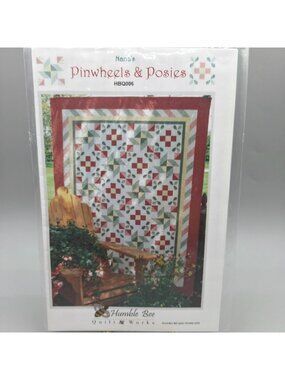 Nanas Pinwheels & Posies Quilt Pattern By Humble Bee Throw Twin Queen Sizes